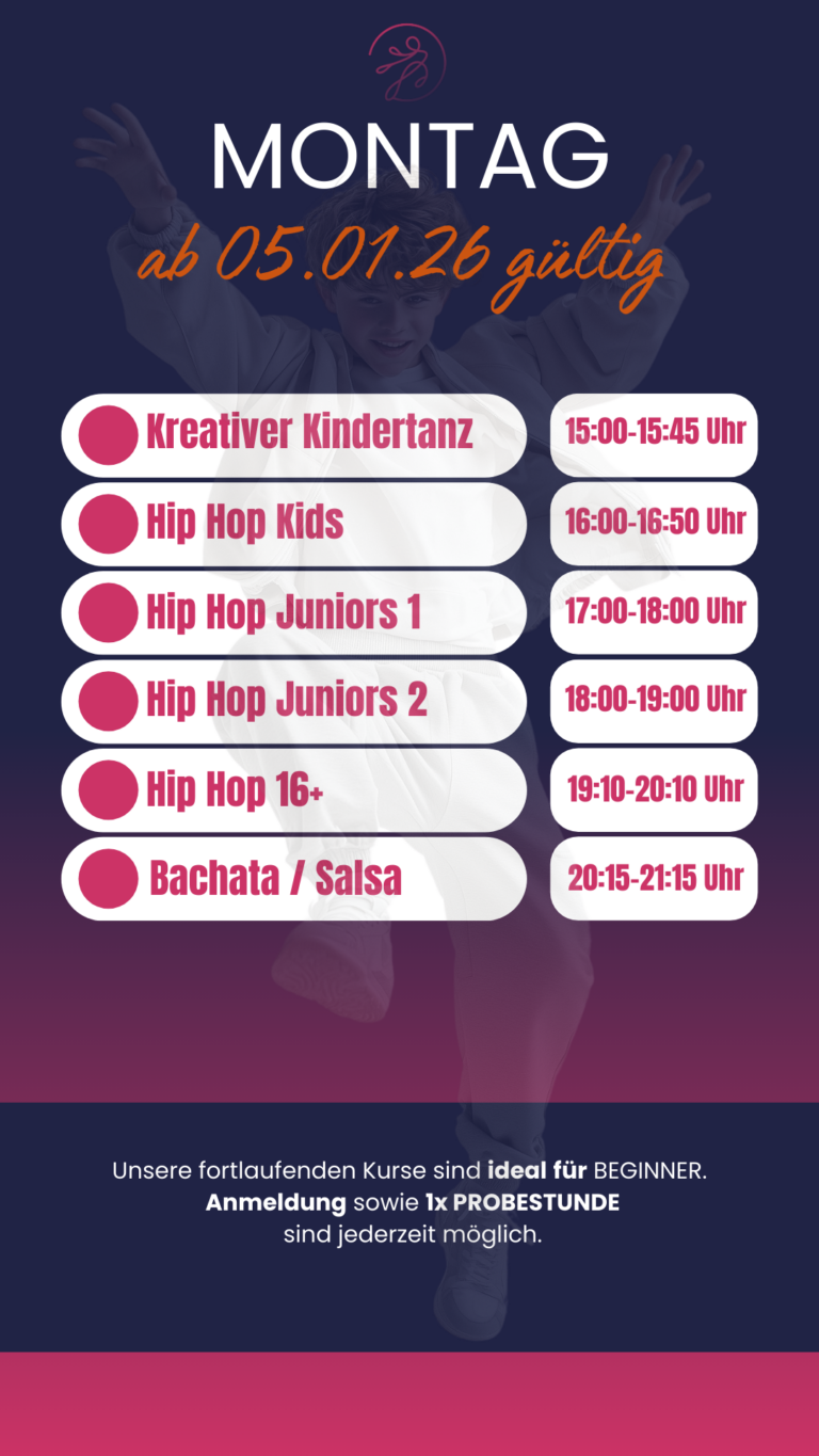 Kursplan Tanzhaus Schmallenberg