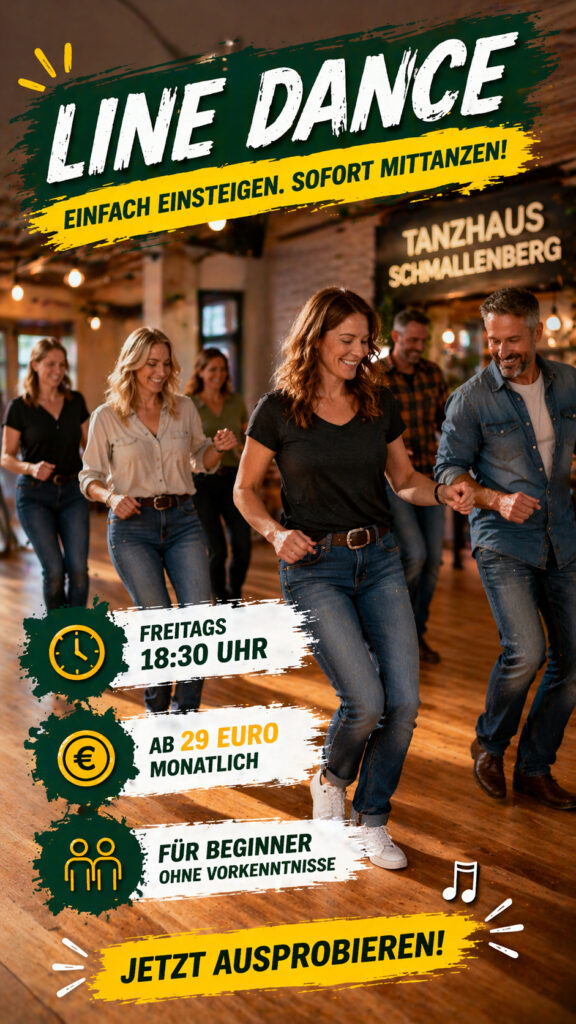 Line Dance im Sauerland, Tanzkurse Line Dance in Schmallenberg Fleckenberg Sauerland