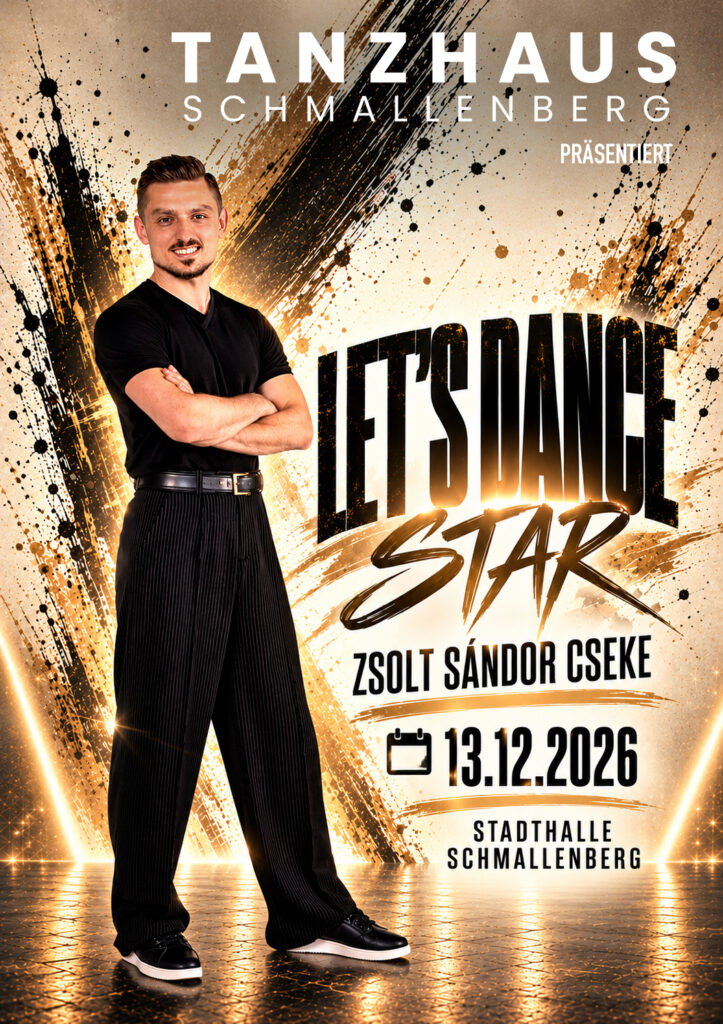 Zsolt Sandor Cseke Let's Dance Profi Tänzer Schmallenberg Tanzworkshop Tanzkurs Stadthalle Schmallenberg RTL Let's Dance Zsolt Cseke Tanzhaus Schmallenberg Sauerland